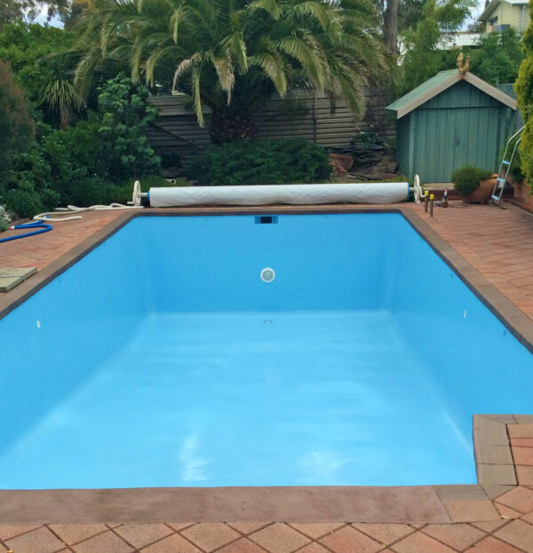 Pool Paint is a two-component, aliphatic polyurethane coating especially designed for properly prepared concrete, fiberglass and steel pools.