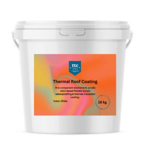 One component elastomeric acrylic waterproofing & thermal insulation coating. The product is as water proofing & thermal insulation material.