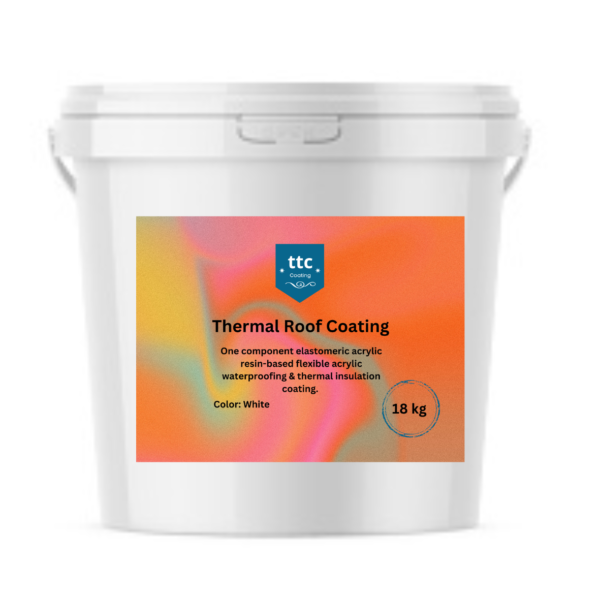 One component elastomeric acrylic waterproofing & thermal insulation coating. The product is as water proofing & thermal insulation material.