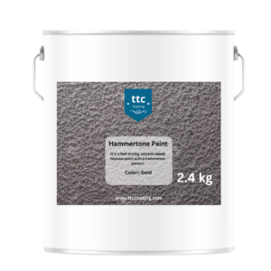 Hammertone Paint  is a fast-drying, solvent-based topcoat paint with a hammerton pattern. The product can be applied directly on metal without primer.